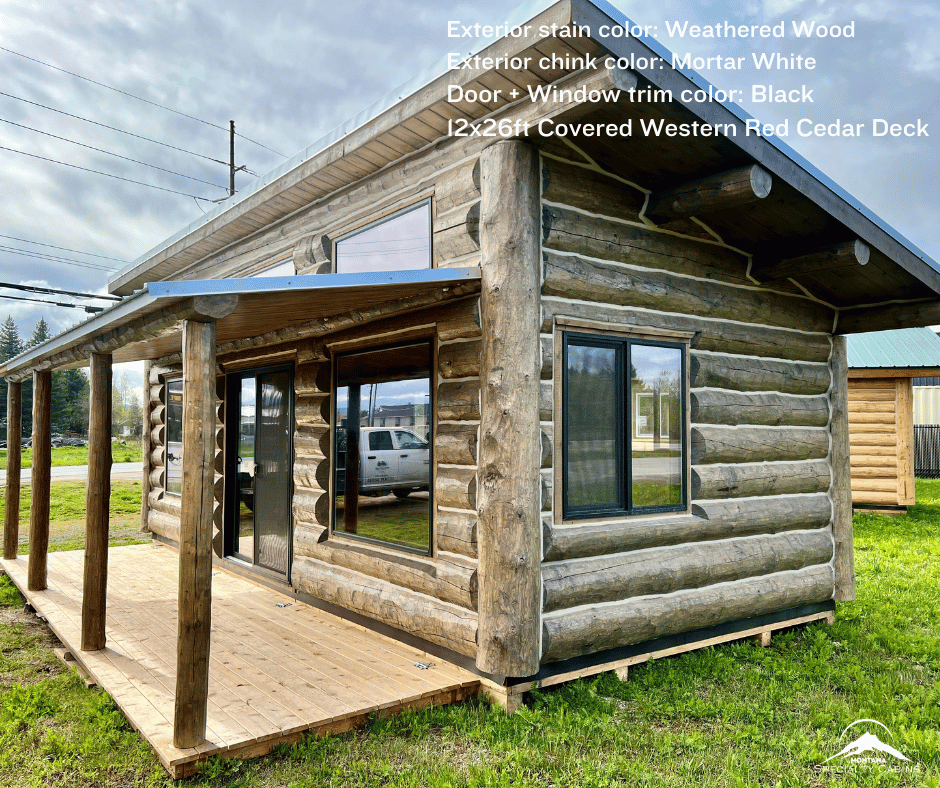 Tiny Log Home Living. Montana Built.