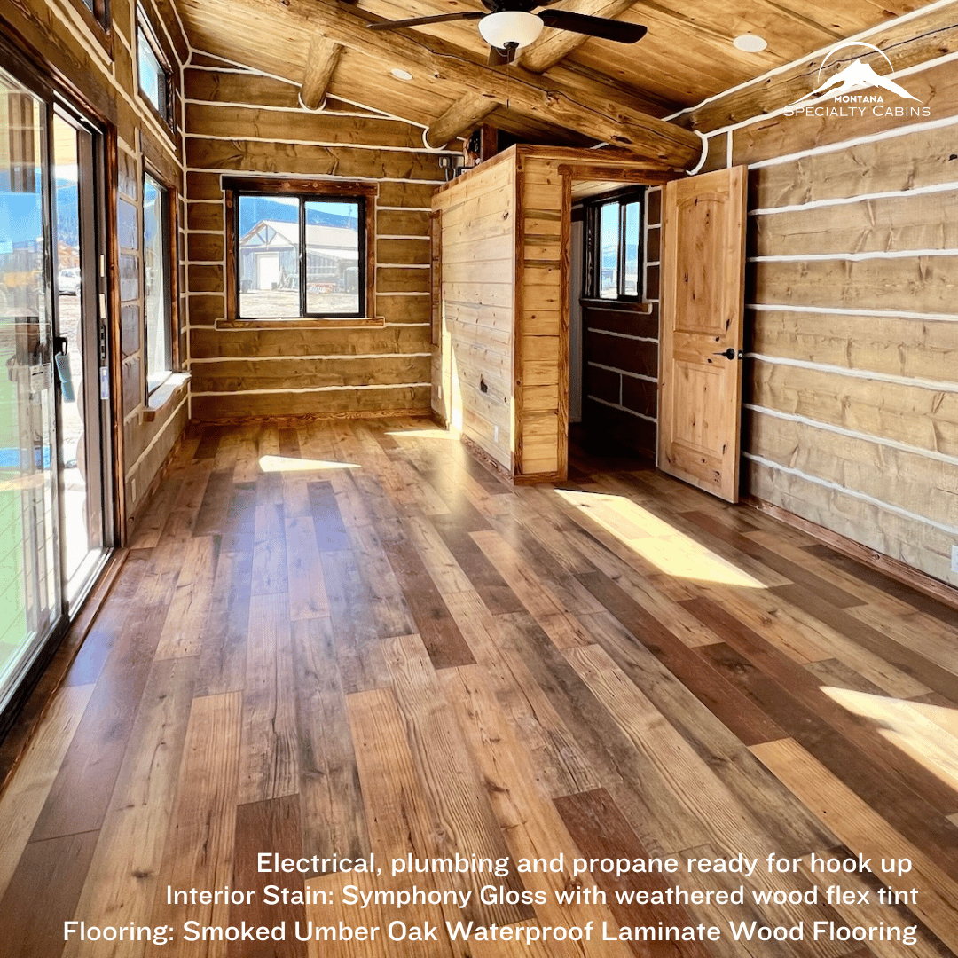 Turn Key 12x26ft Log Cabin with Bathroom