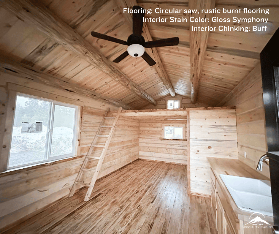 Tiny Home Log Cabin, Tiny Kitchen