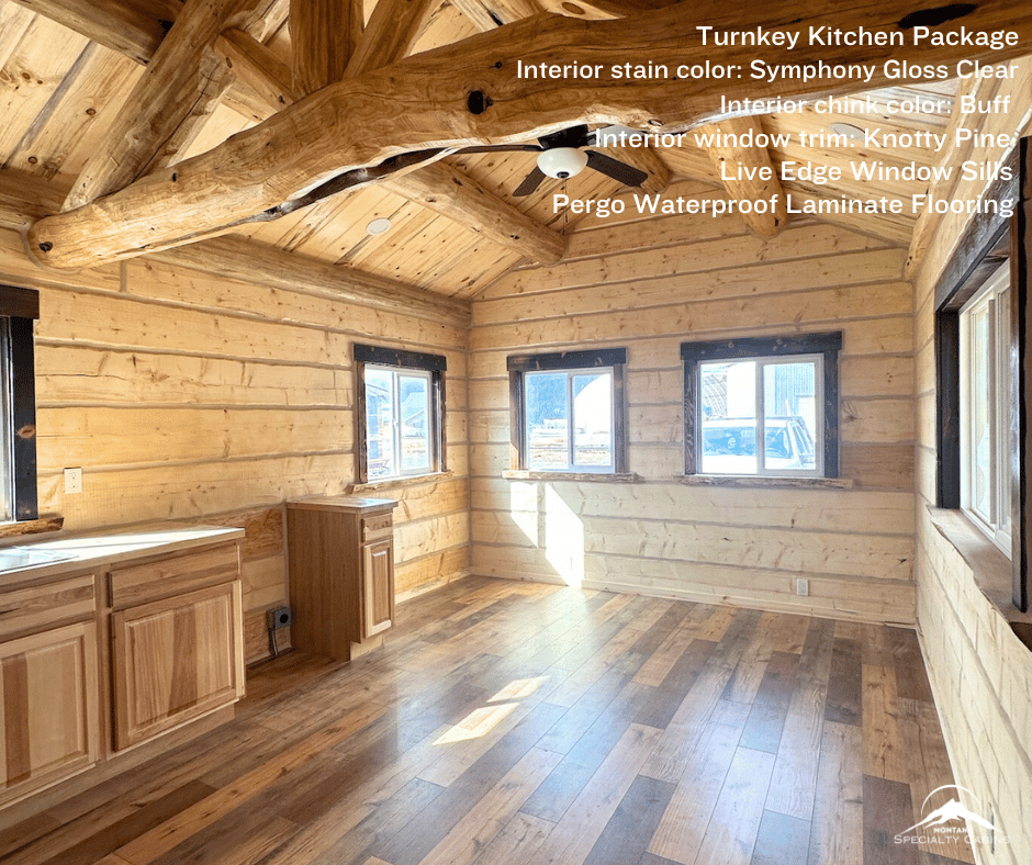 Log Jam Chinking Buff, Sashco Capture Log Stain Clear coat