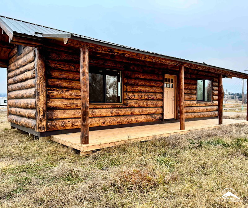 Efficient living with a full-length covered deck and signature picture window