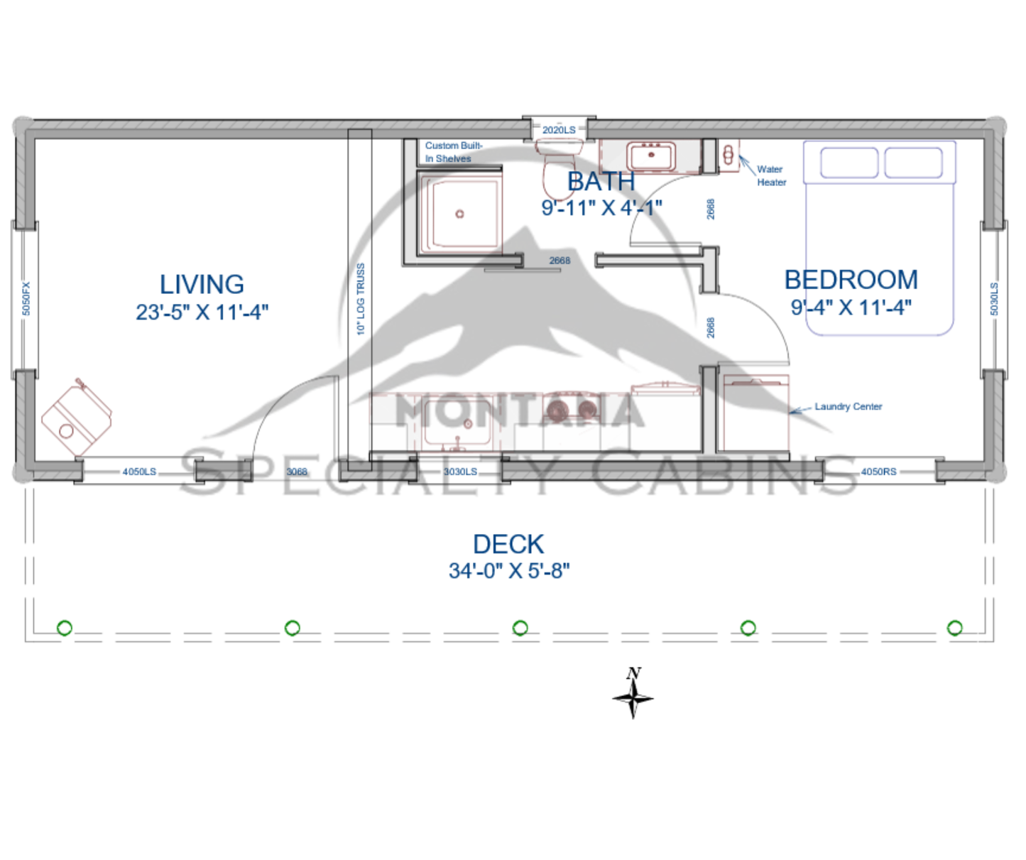 12x34 Bison View 2.1 - 408 sq ft