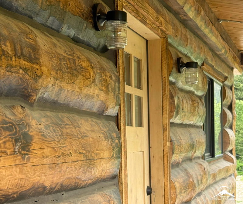 Solid wood front entry door