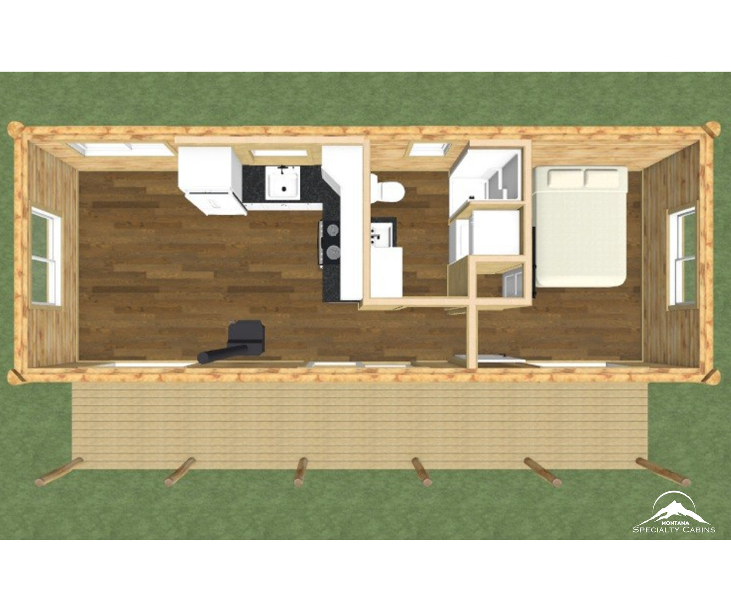 12x34 Timberwolf - 408 sq ft