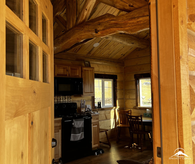 Warm kitchen space with natural wood finishes