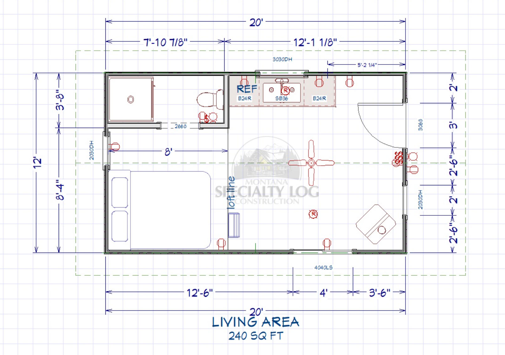 Gold Creek Log Cabin Plans